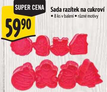 Sada razítek na cukroví, 8 ks