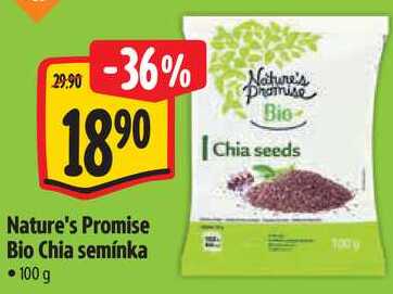 Nature's Promise Bio Chia semínka, 100 g