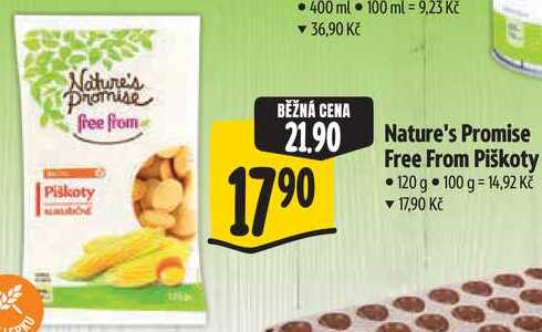 Nature's Promise Free From Piškoty, 120 g