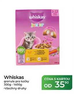 Whiskas granule pro kočky 300g-1400g 
