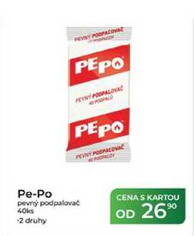 Pe-Po pevný podpalovač 40ks 