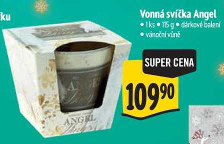 Vonná svíčka Angel, 1 ks