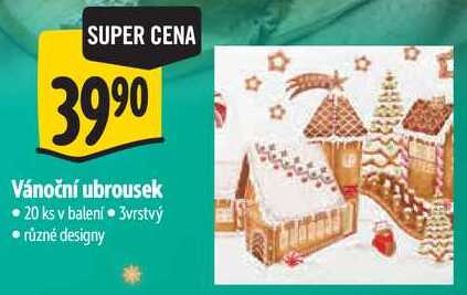 Vánoční ubrousek, 20 ks