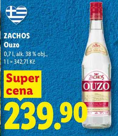 ZACHOS Ouzo, 0,7 1