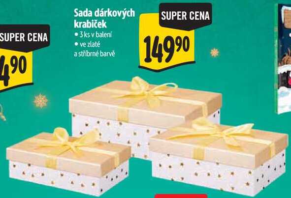 Sada dárkových krabiček, 3 ks