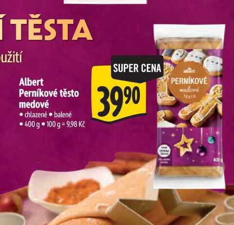  Albert Perníkové těsto medové  400 g