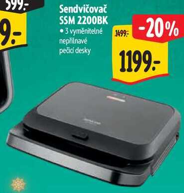 Sendvičovač SSM 2200BK
