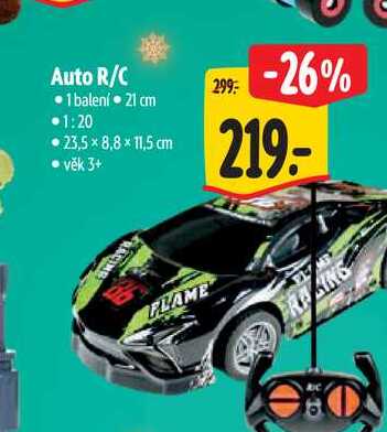 Auto R/C 1 balení 21 cm