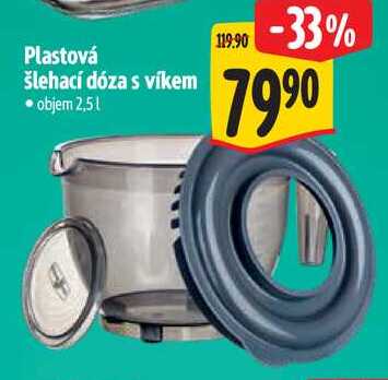 Plastová šlehací dóza s víkem 