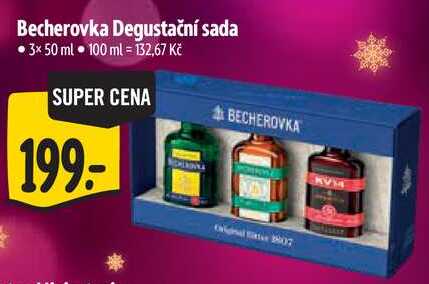 Becherovka Degustační sada, 3x 50 ml