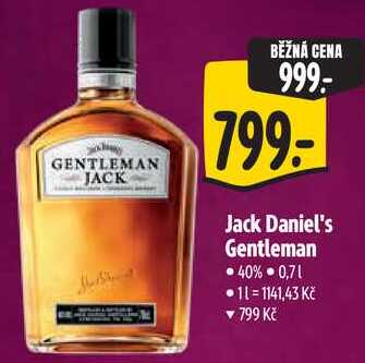 Jack Daniel's Gentleman, 0,7 l