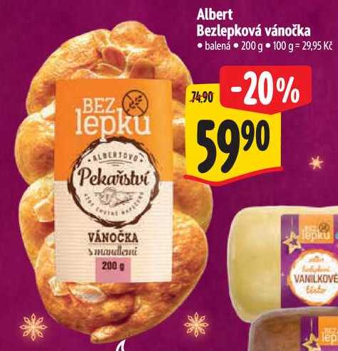 Albert Bezlepková vánočka, 200 g