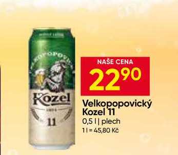 Velkopopovický Kozel 11 0,5l plech 