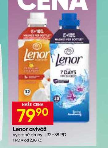 Lenor aviváž vybrané druhy 32-38 PD