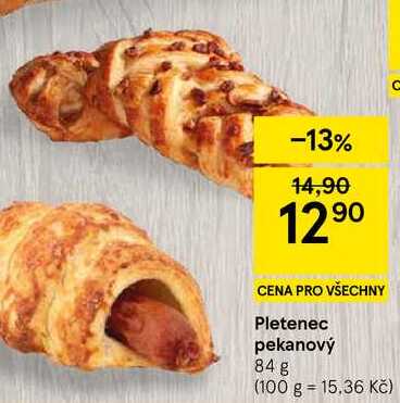Pletenec pekanový, 84 g