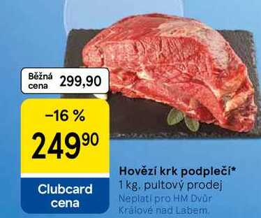 Hovězí krk podplečí, 1 kg 