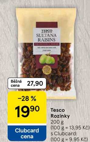 Tesco Rozinky, 200 g