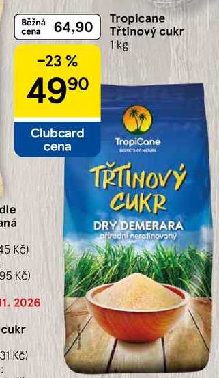 Tropicane Třtinový cukr, 1 kg