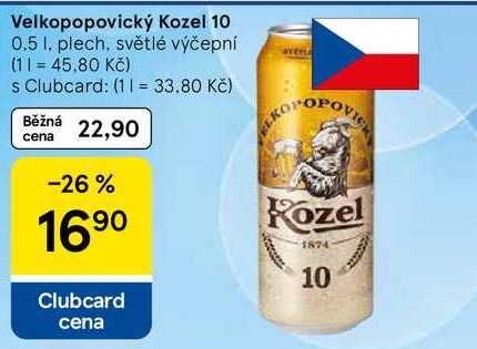 Velkopopovický Kozel 10, 0.5 l