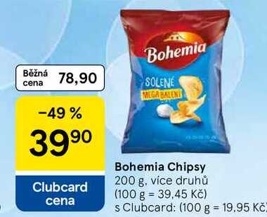 Bohemia Chipsy, 200 g, více druhů