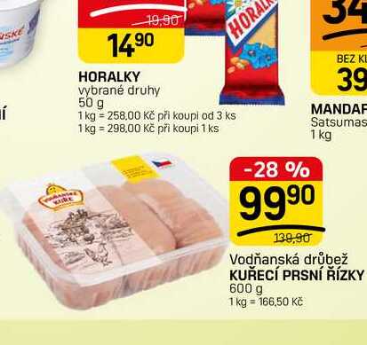 KUŘECÍ PRSNÍ ŘÍZKY 600 g