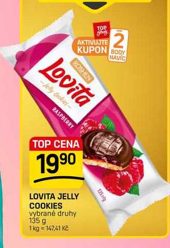 LOVITA JELLY COOKIES vybrané druhy 135 g