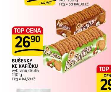 SUŠENKY KE KAFÍČKU vybrané druhy 190 g