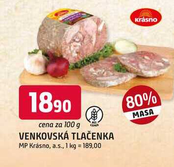 VENKOVSKÁ TLAČENKA 100g