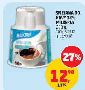 SMETANA DO KÁVY 12% MILKERIA, 200 g