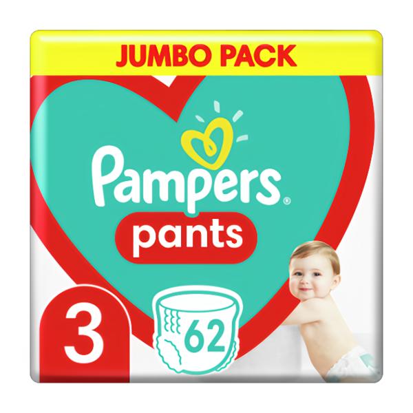 Pampers Pants Plenkové kalhotky Jumbo Pack vel. 3 (6-11kg)