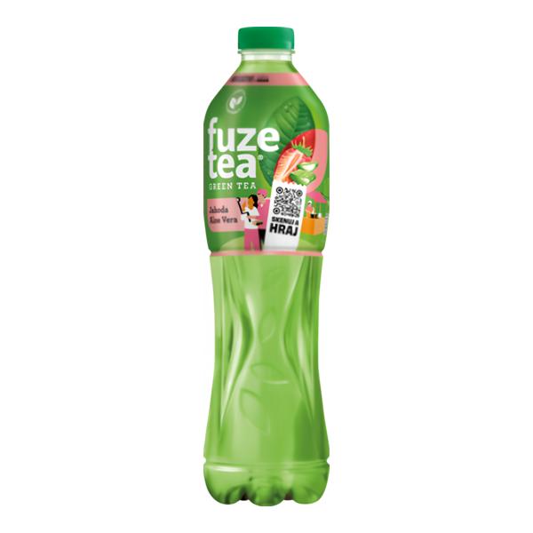 Fuzetea Strawberry Aloe Vera zelený ledový čaj