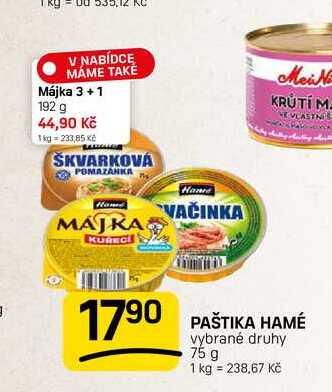PAŠTIKA HAMÉ vybrané 75 g 