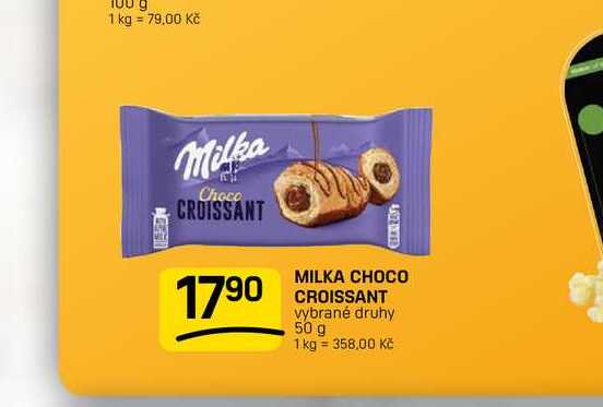 MILKA CHOCO CROISSANT vybrané druhy 50 g 