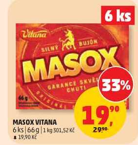 MASOX VITANA, 6 ks, 66 g