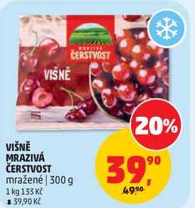 VIŠNĚ MRAZIVÁ ČERSTVOST mražené, 300 g