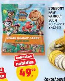 BONBONY PAW PATROL, 200 g