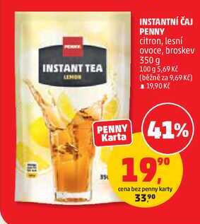 INSTANTNÍ ČAJ PENNY citron, lesní ovoce, broskev, 350 g 