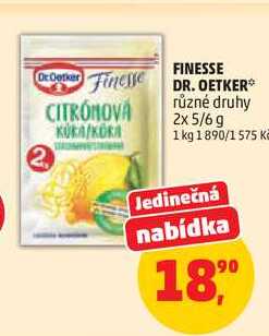 FINESSE DR. OETKER různé druhy, 2x 5/6 g