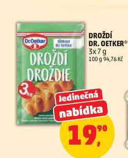 DROŽDÍ DR. OETKER, 3x7 g 