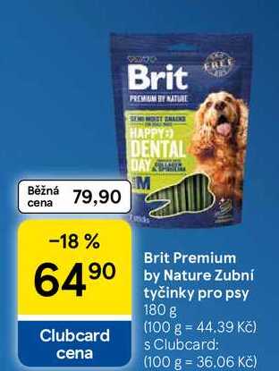 Brit Premium tyčinky pro psy, 180 g