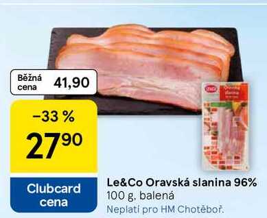 Le & Co Oravská slanina, 100 g