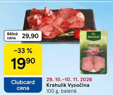 Krahulík Vysočina, 100 g 
