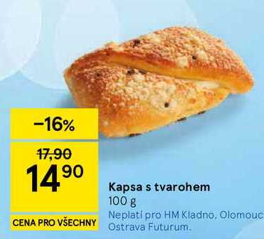 Kapsa s tvarohem, 100 g
