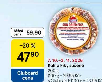 Kalifa Fíky sušené, 200 g 