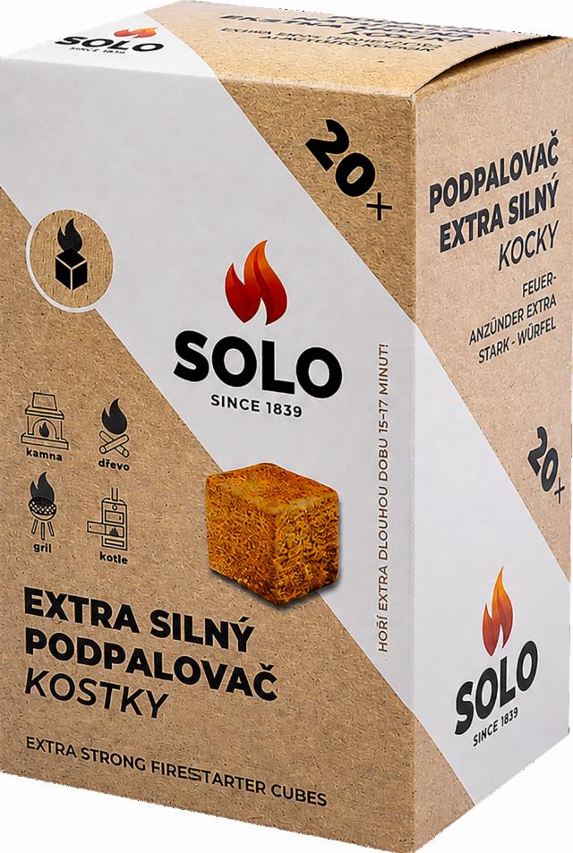 Solo Podpalovač extra silný kostky, 20 ks