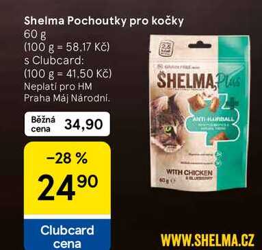 Shelma Pochoutky pro kočky, 60 g  