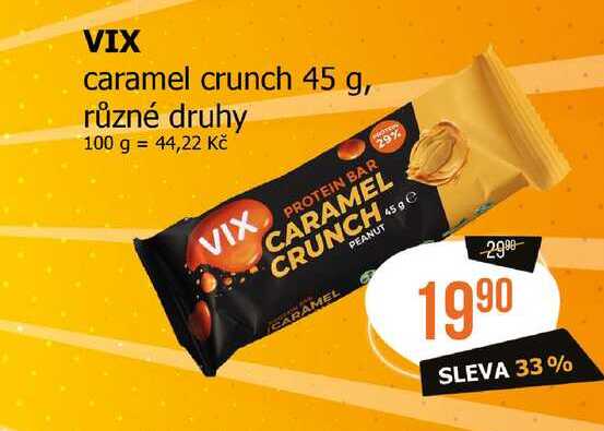 VIX caramel crunch 45 g, různé druhy