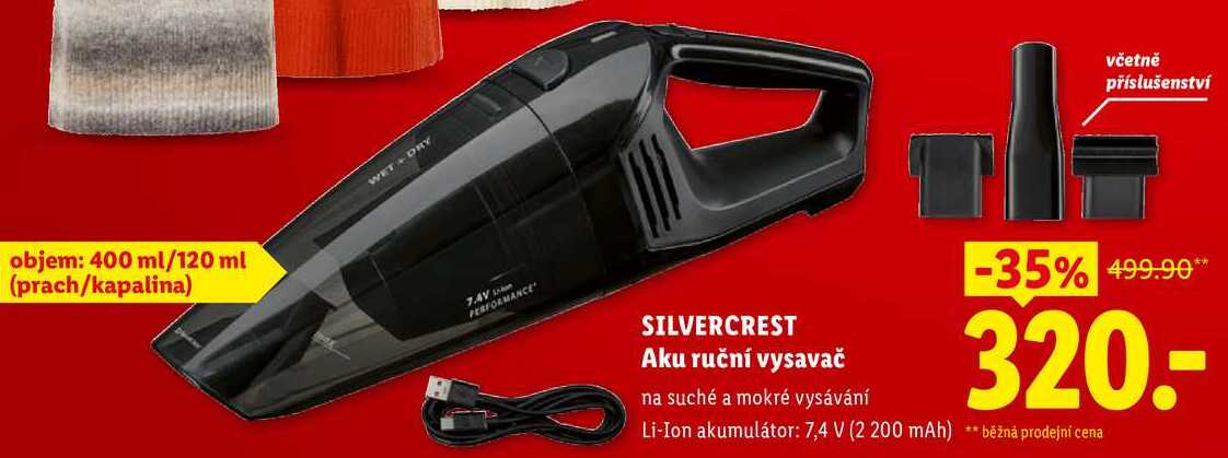 SILVERCREST Aku ruční vysavač na suché a mokré vysávání 