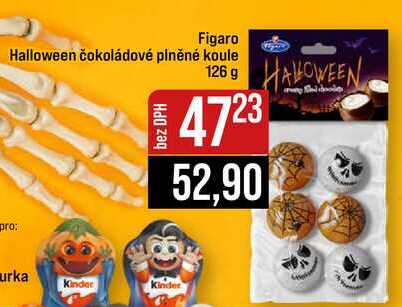Figaro Halloween čokoládové plněné koule 126 g
