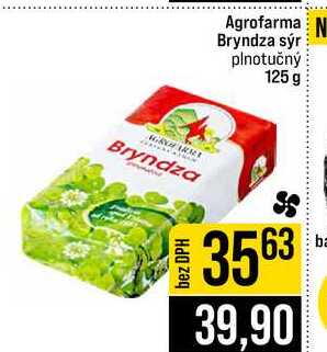 Agrofarma Bryndza sýr plnotučný 125 g 